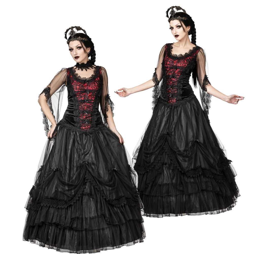 Sinister - 1213 Lange rok - Zwart